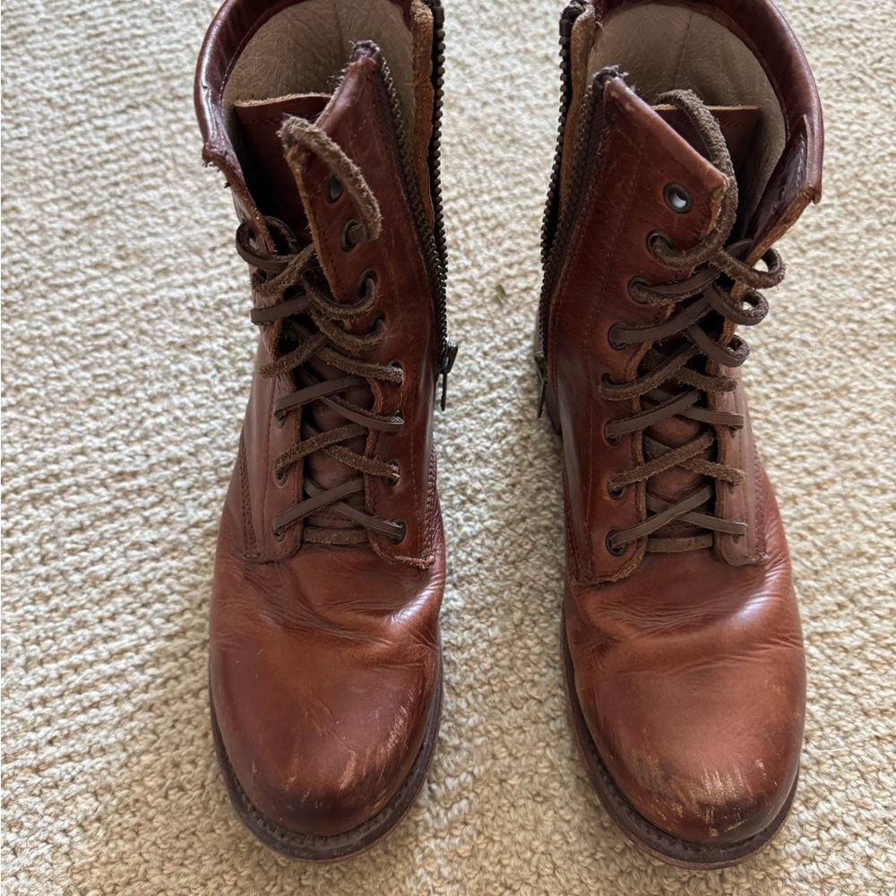 Classic Brown Leather Freebirds Boots